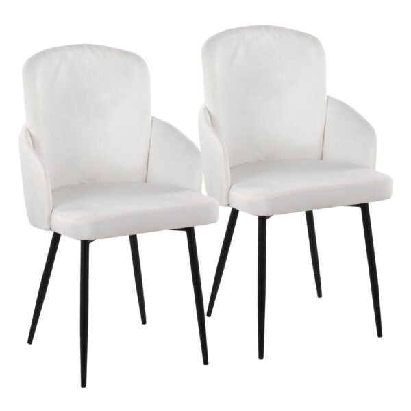 Dahlia - Contemporary Dining Chair (Set of 2) - Cream