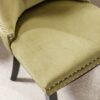 Nikki - Modern, High-End Tufted Solid Wood Contemporary Velvet Upholstered Dining Chair With Wood Legs Nailhead Trim (Set of 2) - Olive Green - Image 11