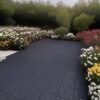 Stone Style Patio Deck Tiles Diy - Module Interlocking Decking Tiles Polypropylene 12" - Dark Gray - Image 5