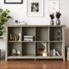 Acadian - 8 Cube Storage Sofa Table - Distressed Gray - Image 6