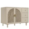 2 Door 3 Drawer Cabinet, Suitable For Bedroom - Natural - Image 7
