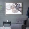 Large Modern Oil Painting, Hand Painted Abstract Watercolor Texture - Multicolor - Image 3