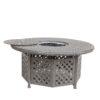 Cast Aluminum Propane Gas Firepit Table, Chat Height - Gray - Image 5