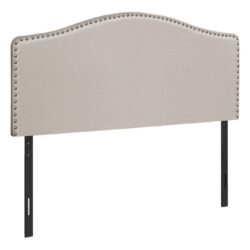 Queen Size, Bed Headboard Only, Upholstered, Transitional - Beige