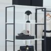 Fiona - Freestanding Walk In Wood Closet System With Metal Frame Melamine - White - Image 4