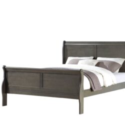 Louis Philippe - Eastern King Bed - Dark Gray