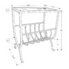 Accent Table Magazine Narrow Clear Tempered Glass - Brown - Image 5