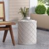 End Table, Outdoor - Antique White - Image 3