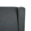 Landau - Contemporary Fabric Upholstered Swivel Recliner - Charcoal - Image 13