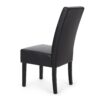 Contemporary Dining Chair (Set of 2) With Rubberwood Legs - Black - Image 6