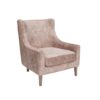 Hi Back Accent Chair - Light Brown - Image 2