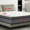 12" Queen Hybrid Mattress A Box, Pillow Top Bed Cushion With Gel Infused Memory Foam, Breathable And Hypoallergenic, Medium Firm For Lumbar Support - White / Gray - Image 7