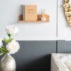 Burl - Wood Floating Wall Shelf - Brown - Image 4