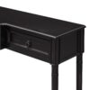 Console Table Sofa Table With Drawers For Entryway With Projecting Drawers And Long Shelf - Espresso - Image 13