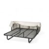 Outdoor Patio Daybed Rattan Daybed Outdoor Sunbed With Detachable Pillows For Patio, Backyard, Pool - Beige - Image 19