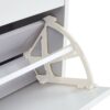 Shoe Cabinet, Shoe Storage Shelves, Metal Leg - White - Image 5