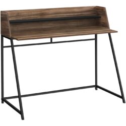 Computer Desk For Home Office, Laptop, Storage Shelves, Contemporary Versatile Placement - Brown