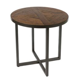 Faro - Round End Table - Brown