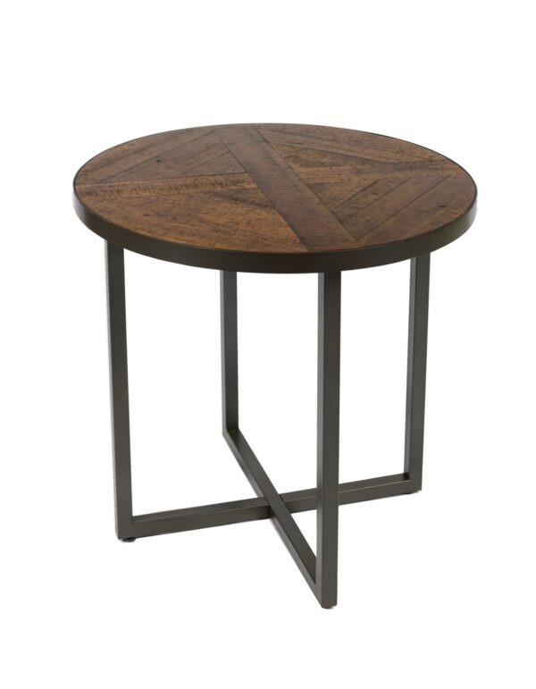 Faro - Round End Table - Brown