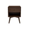Caroline - Mid-Century Modern Style Night Stand - Brown - Image 2
