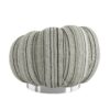 Lillie - Stripe Pumpkin Swivel Accent Chair - Black - Image 4