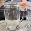 Halo - Oval Design Unbreakable Plastic Water Pitcher With Lid Acrylic, 2.75 Quarts - Clear - Image 6