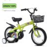 Fkznpj - 18" Sporty Kids Bike With Training Wheels And Stand Adjustable Saddle Suitable For Boys And Girls Aged 5 - 10 Years Tall Height 39 - 49" Available In A Variety Of Colors - Green - Image 17