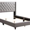 Queen Upholstered Bed - Gray - Image 3