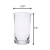 Halo - Leading Ware Oval Tritan Glasses (Set of 4) Hi Ball 15Oz Plastic Bpa Free - Clear - Image 4