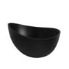 63" Freestanding Solid Surface Soaking Bathtub For Bathroom - Black - Image 5