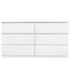 6 Drawer Double Dresser For Bedroom Living Room Hallway - White - Image 5
