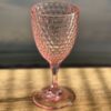 Diamond Cut Plastic Wine Glasses (Set of 4), Bpa Free Acrylic, Unbreakable Wine Glasses, 12Oz - Pink - Image 4