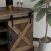 Farmhouse - Corner TV Stand For TVs Up To - Barnwood - Image 4