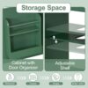 18" Bathroom Vanity With Sink, & Ceramic Cabinet With Adjustable Shelf - Green - Image 6