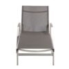 Oxton - Outdoor Chaise Lounge With Adjustable Aluminum Frame - Gray - Image 6