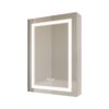 26" X 20" Bathroom Medicine Cabinet With LED Mirror, Anti-Fog, Waterproof, 3000K~6000K Single Door Lighted Bathroom Cabinet With Touch Swich, Dimmable, Recessed Or Surface Mount (Left Door) - Silver - Image 7