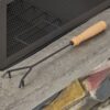 Outdoor Wood Bruning Magnesium Oxide Fire Pit With Lid - Stone Gray - Image 10