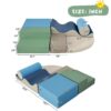 Soft Climb And Crawl Foam Playset 6 In 1, Soft Play Equipment Climb And Crawl Playground For Kids, Kids Crawling And Climbing Indoor Active Play Structure - Colorful - Image 9