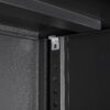 Metal Storage Cabinet With Locking Doors And Adjustable Shelf, Folding Filing Storage Cabinet, Folding Storage Locker Cabinet For Home Office, School, Garage - Black - Image 15