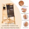 Solid Wood Learning Tower - Wood - Image 4
