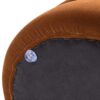 Fuji - Oversized Round Storage Ottoman - Burnt Orange - Image 5