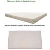 2 Piece Outdoor Chaise Lounge Cushion Set, Replacement Cushions For Patio Furniture - Smoke Blue - Image 7