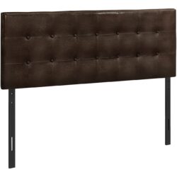 Queen Size, Bed Headboard Only, Upholstered, Transitional - Brown