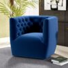 Delaney - Swivel Chair - Dark Blue - Image 10