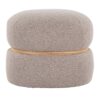 Cinch - Contemporary Pouf Ottoman - Beige / Natural - Image 4