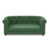 Contemporary Pet Sofa With Arc Shaped Backrest And Armrests Breathable Linen Soft Cushion - Green - Image 7