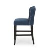 Solara - Fabric Tufted Counter Stool With Nailhead Accents (Set of 2) - Navy Blue - Image 7