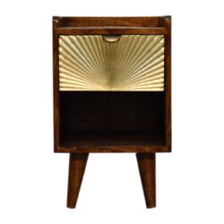 Manila - Mini 1 Drawer Nightstand - Chestnut