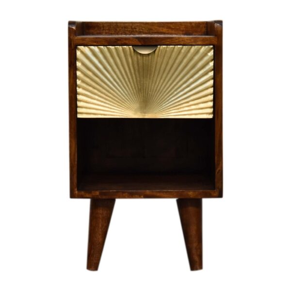 Manila - Mini 1 Drawer Nightstand - Chestnut