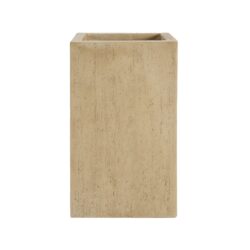 Handmade Planter Box, Travertine - Antique Brown